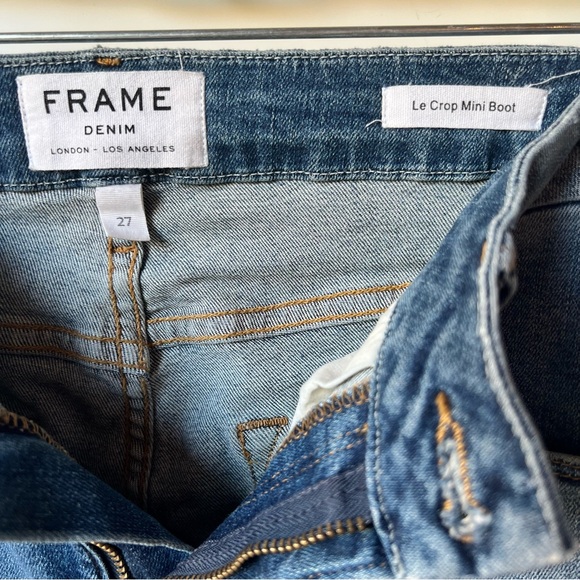 Frame Stretch Denim Mini Boot Leg Cropped - Picture 7 of 15